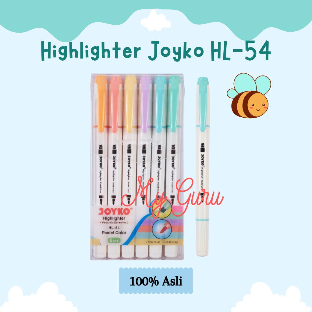 

[SET] JOYKO PENANDA HIGHLIGHTER HL-54 (6 WARNA)