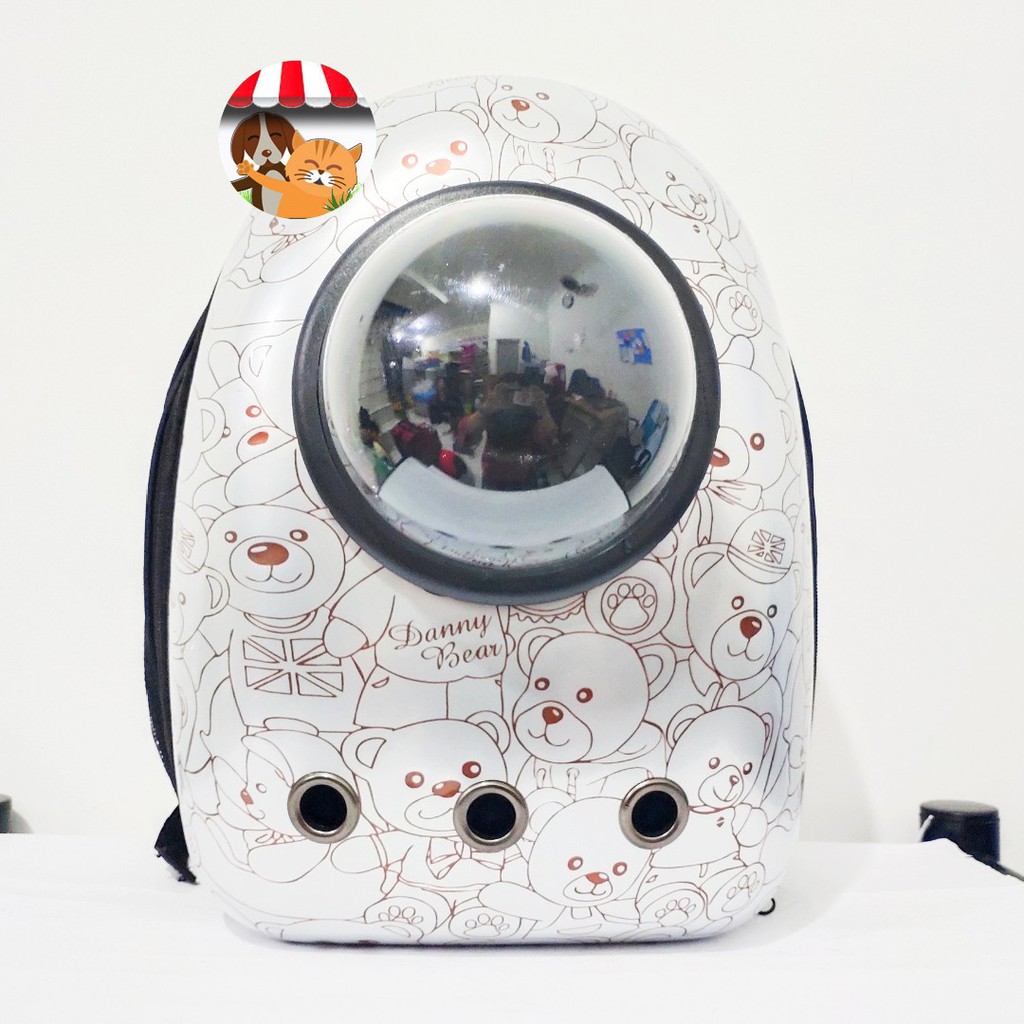 Tas Ransel Astronot Kapsul Capsule Motif Kucing Anjing Tas Cargo