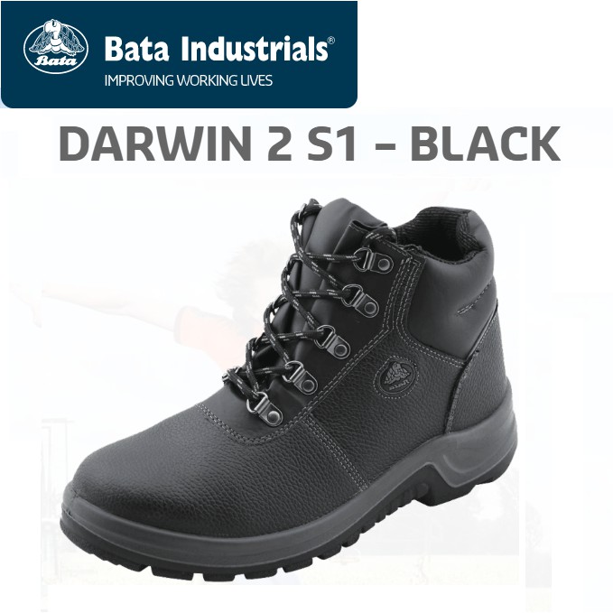 Original Sepatu  Safety Shoes  Shoe  Proyek Bata  DARWIN BLACK 