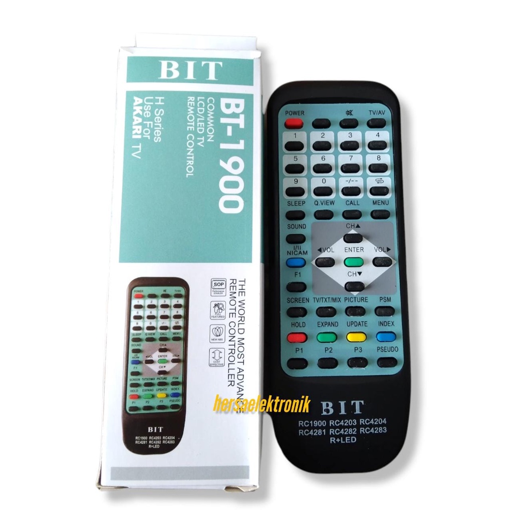 Remot/remote tv akari multi tabung bt-1900