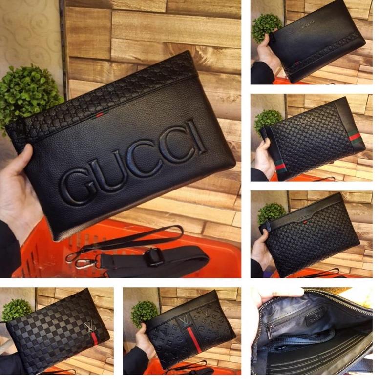 Baru CLUTCH GUCCI/CLUTCH FASHION/CLUTCH PRIA WANITA IMPORT HIGH QUALITY 34 ❄