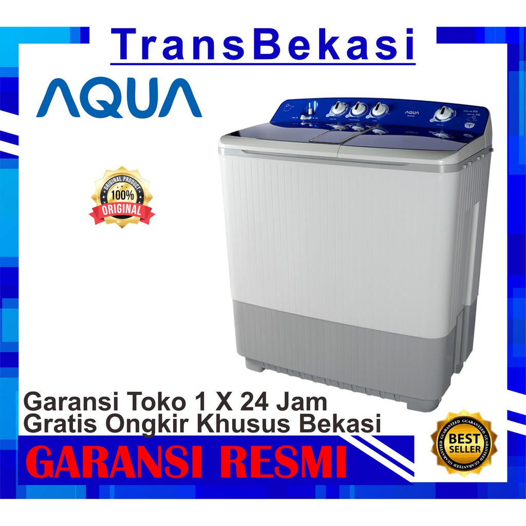 MESIN CUCI 2 TABUNG AQUA 20KG 2070 khusus bekasi free ongkir