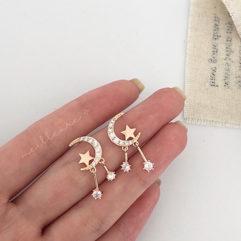 Anting Korea Wanita Fashion Titanium Tusuk Jepit Panjang Tindik Stud Xuping Aksesoris Wanita Emas Wo