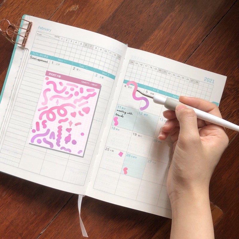 

STICKERPAD Confetti stickers stiker jurnal confetti deco sticker kpop