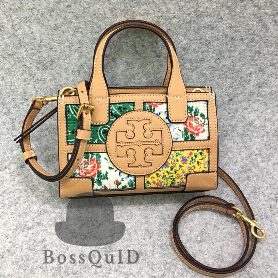 Tory Burch Ella Printed Quadrant Micro Tote