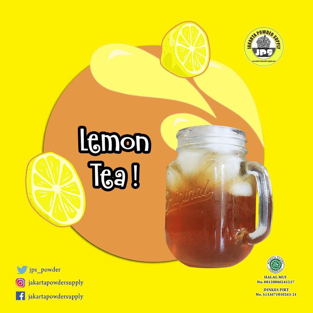 

Bubuk Minuman Powder Drink Bubble Drink Rasa Lemon Tea Mix Gula