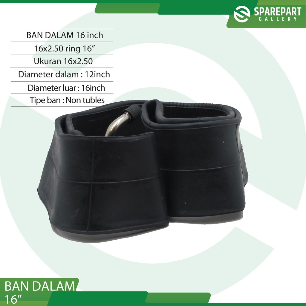 Ban dalan 16&quot; (16x2.50) ring 16inch sepeda listrik