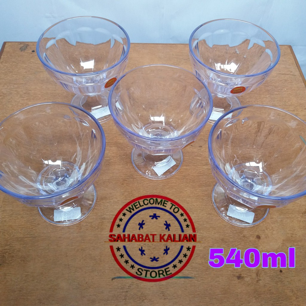 (6 GELAS) GELAS ES TELER GOLDEN DRAGON 855 540ML