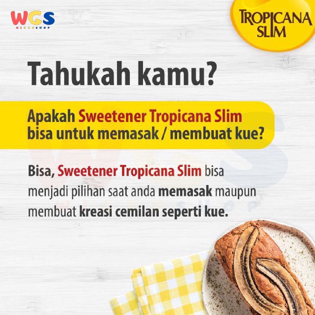 Tropicana Slim Classic Sweetener 100 Sachets x 2.5g - Gula Diet