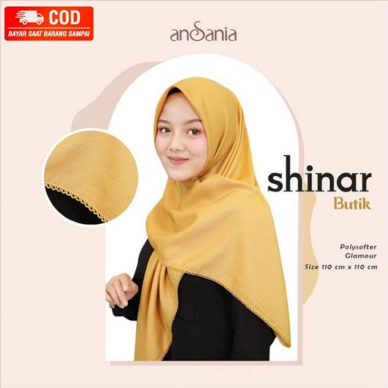 Hijab Shinar Glamour Glitter Crochet Polos