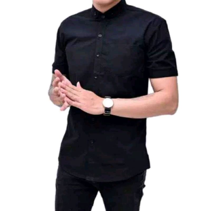 TURUN HARGA Kemeja Pria BOYI TOP MAN Lengan Panjang Pendek Casual Polos Formal Kerja