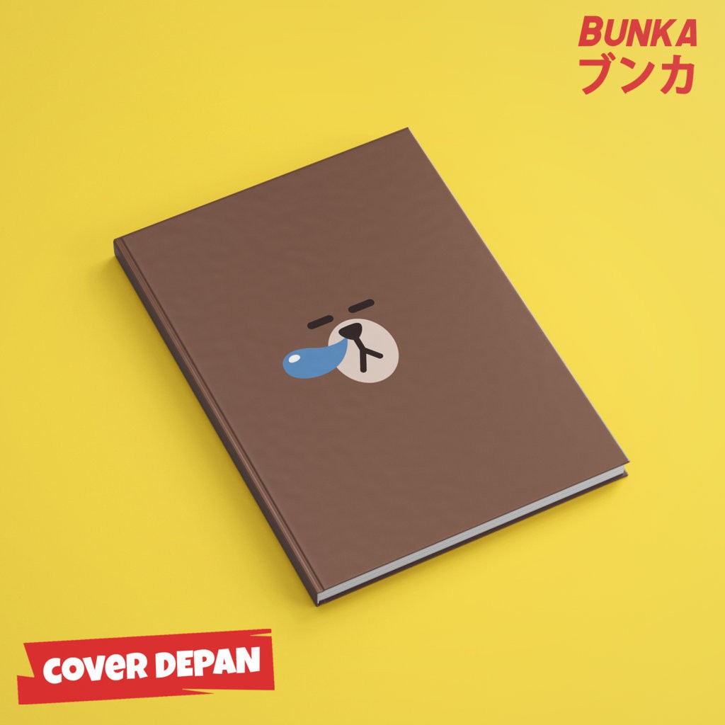 

Notebook Line Brown Face Hardcover A5 Buku Tulis Catatan Note Agenda Planner Jurnal