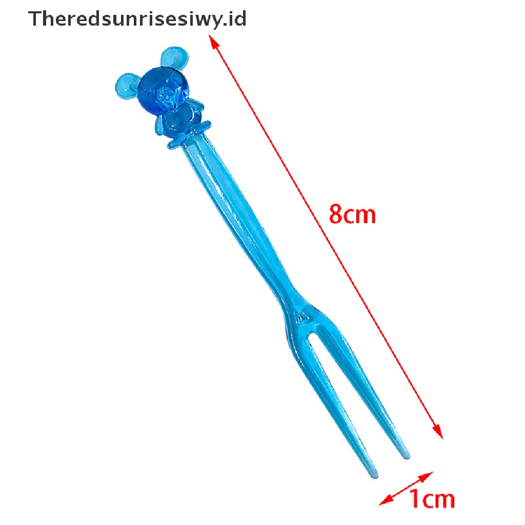 # Alat Pemotong Buah # 50pcs Garpu Tusuk Gigi Dua Sisi Untuk Buah / Snack / Kue / Dessert