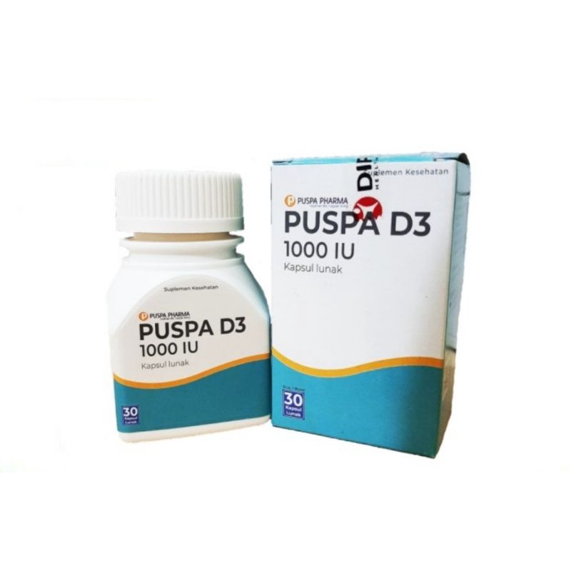 Vitamin D3 1000iu,Vit D3 1000iu, Puspa D3 1000iu