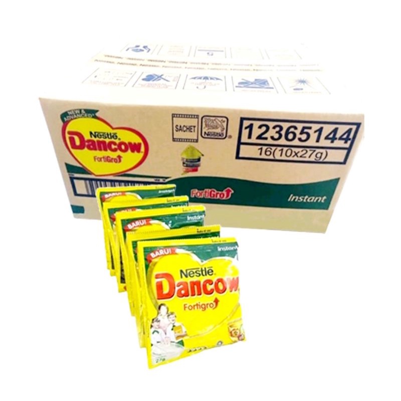 Susu Nestle Dancow 1 Renceng (isi 10 sachet) Rasa Putih dan Cokelat