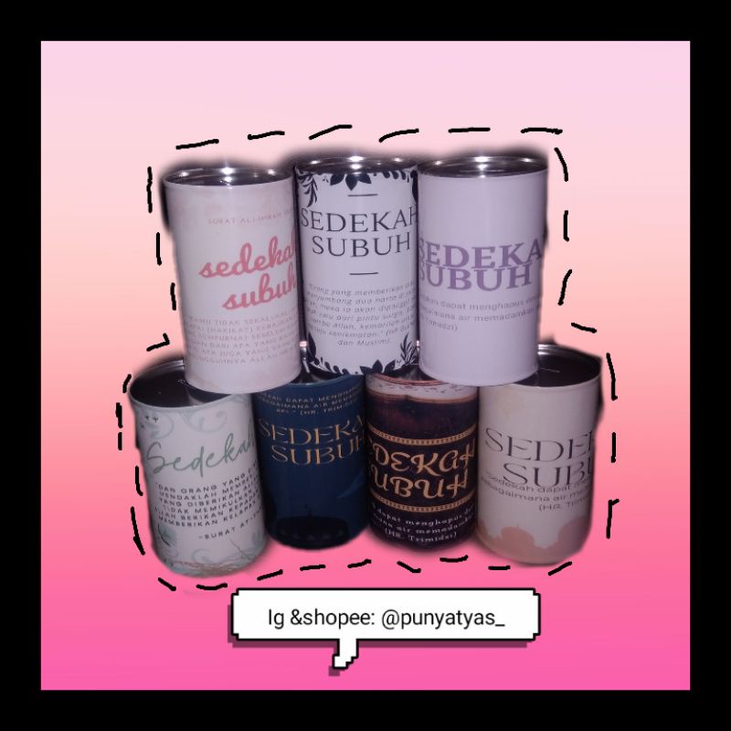 (BISA CUSTOM) CELENGAN SEDEKAH SUBUH ( BUKA TUTUP//AWET)