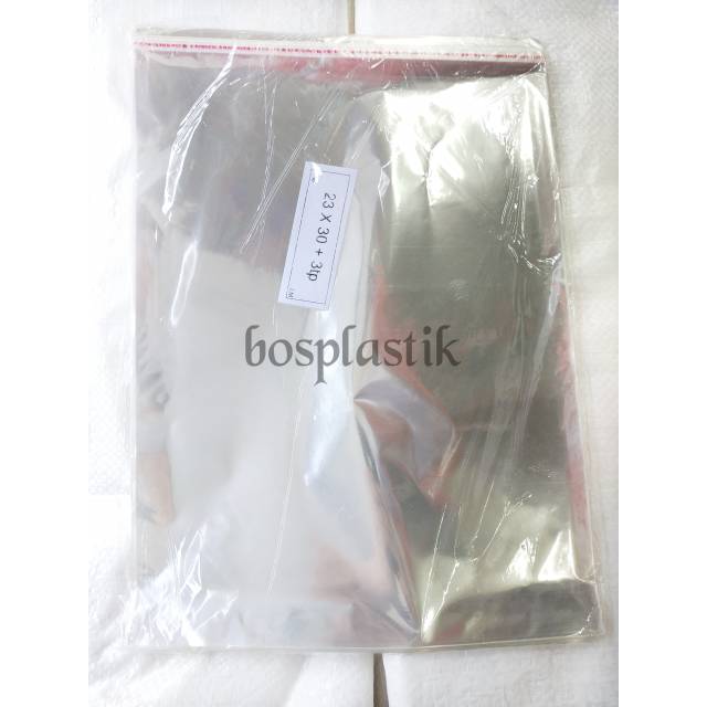 

Plastik OPP Baju Lem / Seal Uk 23x30 (100 lembar)