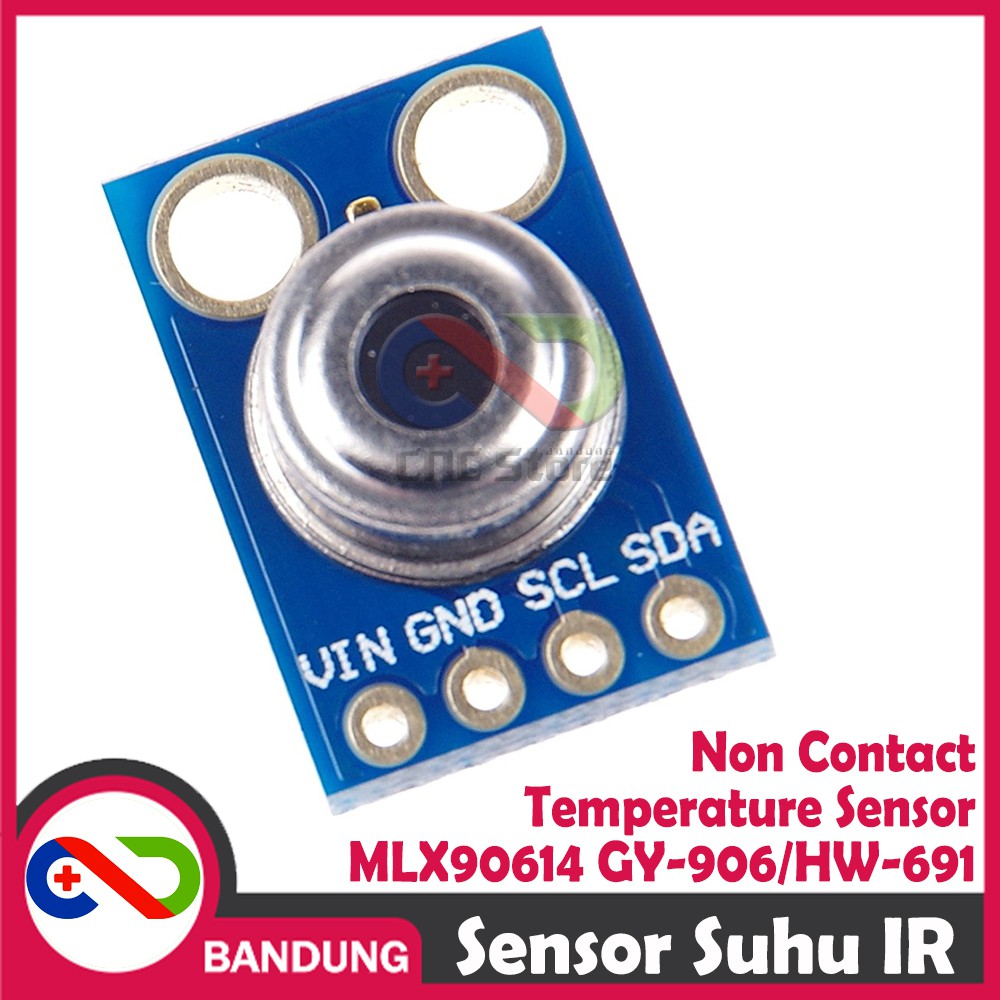 SENSOR SUHU IR NON CONTACT MLX90614 GY-906 HW-691 CONTACTLESS TEMPERATURE SENSOR MODULE