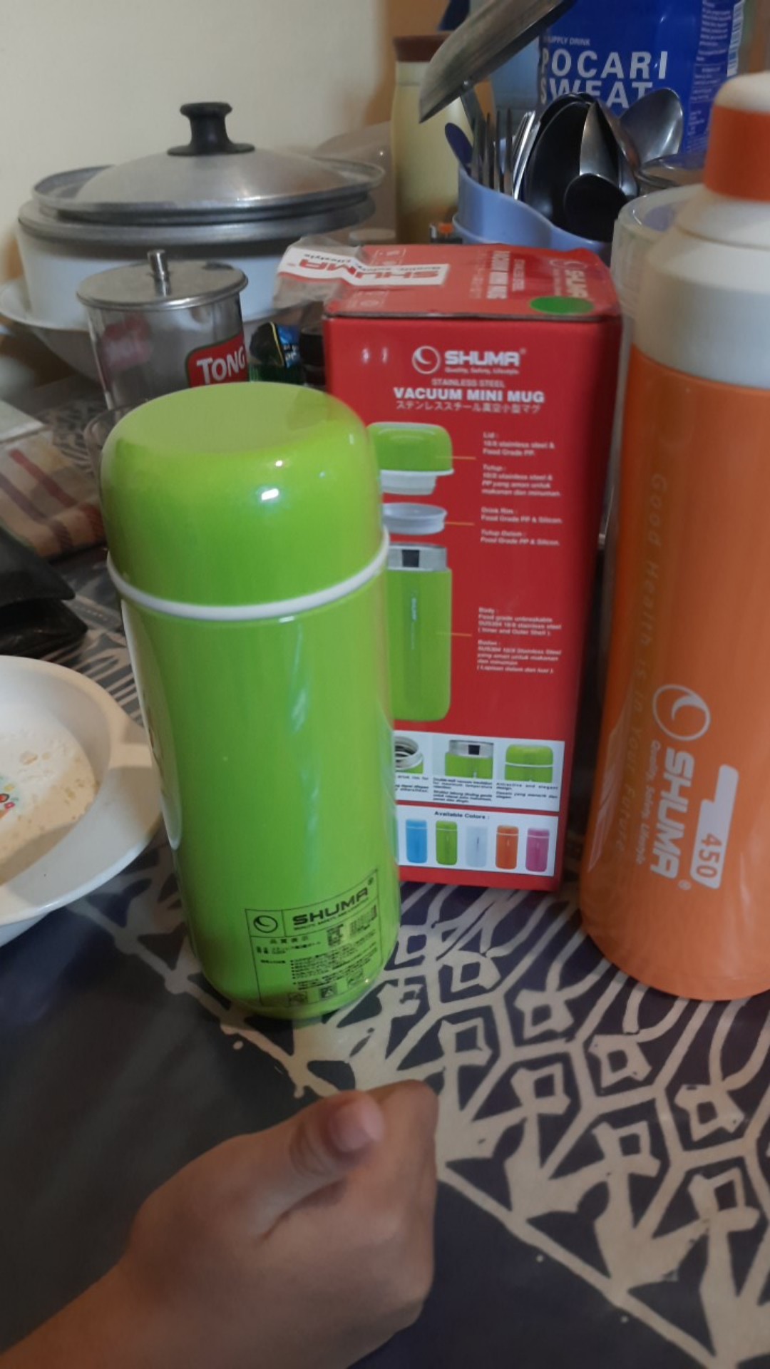 Shuma Mug Botol Fancy Termos Stainless Untuk  Air Panas Dan Dingin High Quality Mini Tumbler