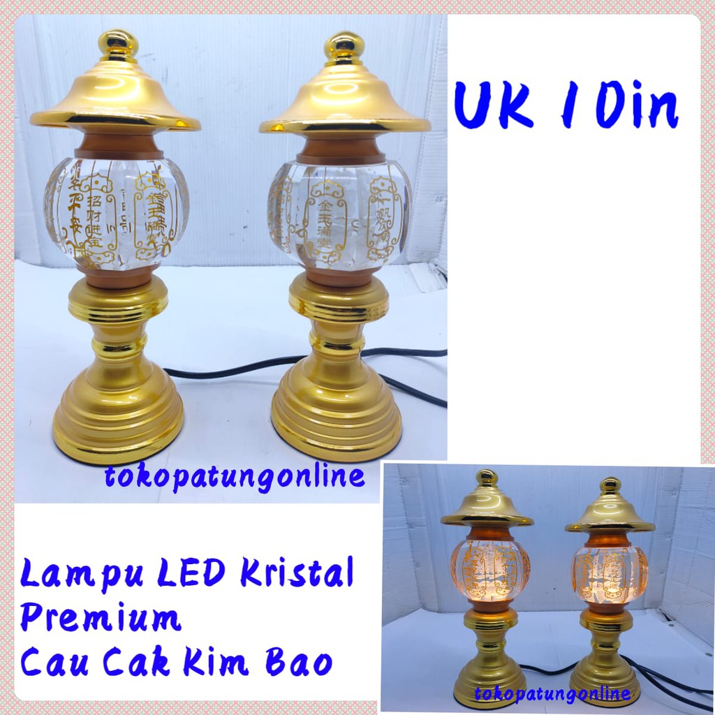 Lampu Led Sembahyang Kristal Emas 025