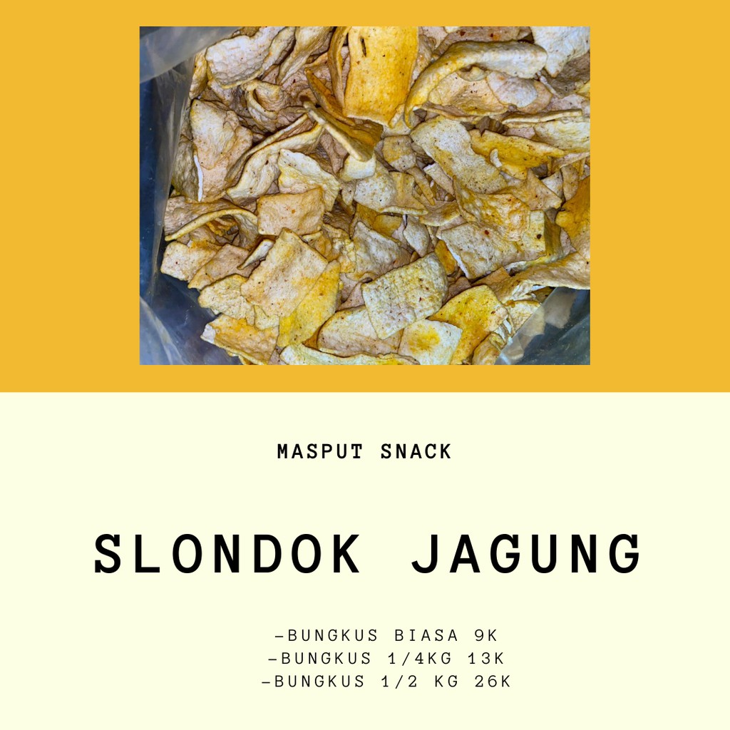 

SLONDOK JAGUNG (bungkus biasa)