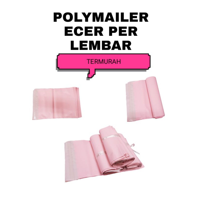 ❣️VENNE MAILER❣️Plastik Packing Online Shop SATUAN Amplop Polymailer 60 mikron Perekat indonesia