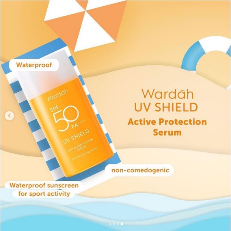 WARDAH UV Shield Essential SPF30PA+++ | Aqua Fresh Essence | Active Protection Serum | Light Matte Sun Stick SPF 50 PA++++ sunscreen sun screen