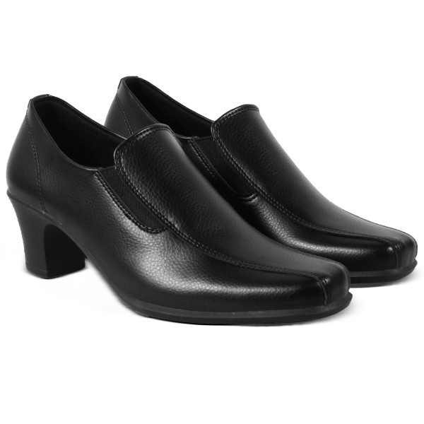 Sepatu Formal Wanita V 7811 Brand Varka Sepatu Casual Wanita Kerja Kantor Kuliah Hangout - Hitam