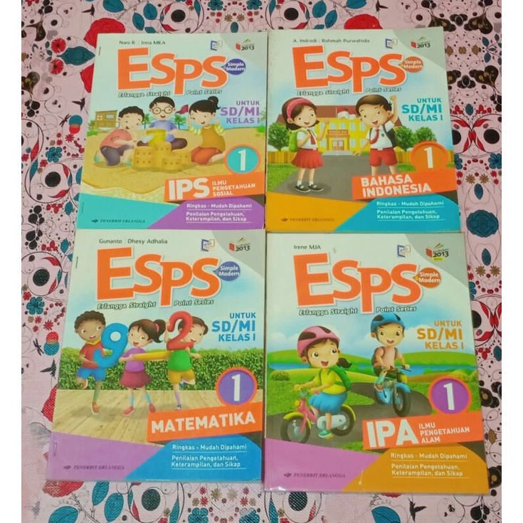 Jual ESPS KELAS 1 SD/MI K13 REVISI ERLANGGA IPA IPS PPKn MATEMATIKA B ...