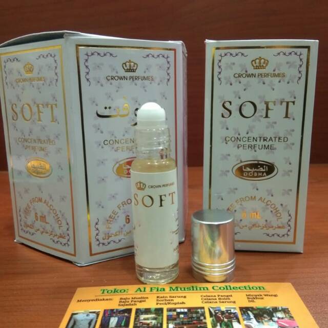 Parfum Dobha Soft Roll On 6ml 1Lusin Free From Alkohol