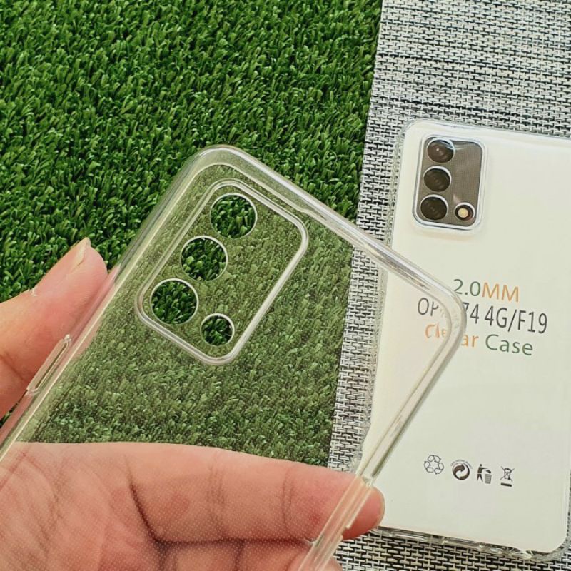 HD Clear Case Oppo A74/F19 transparan tebal 2.0mm SUPER PROTECTION