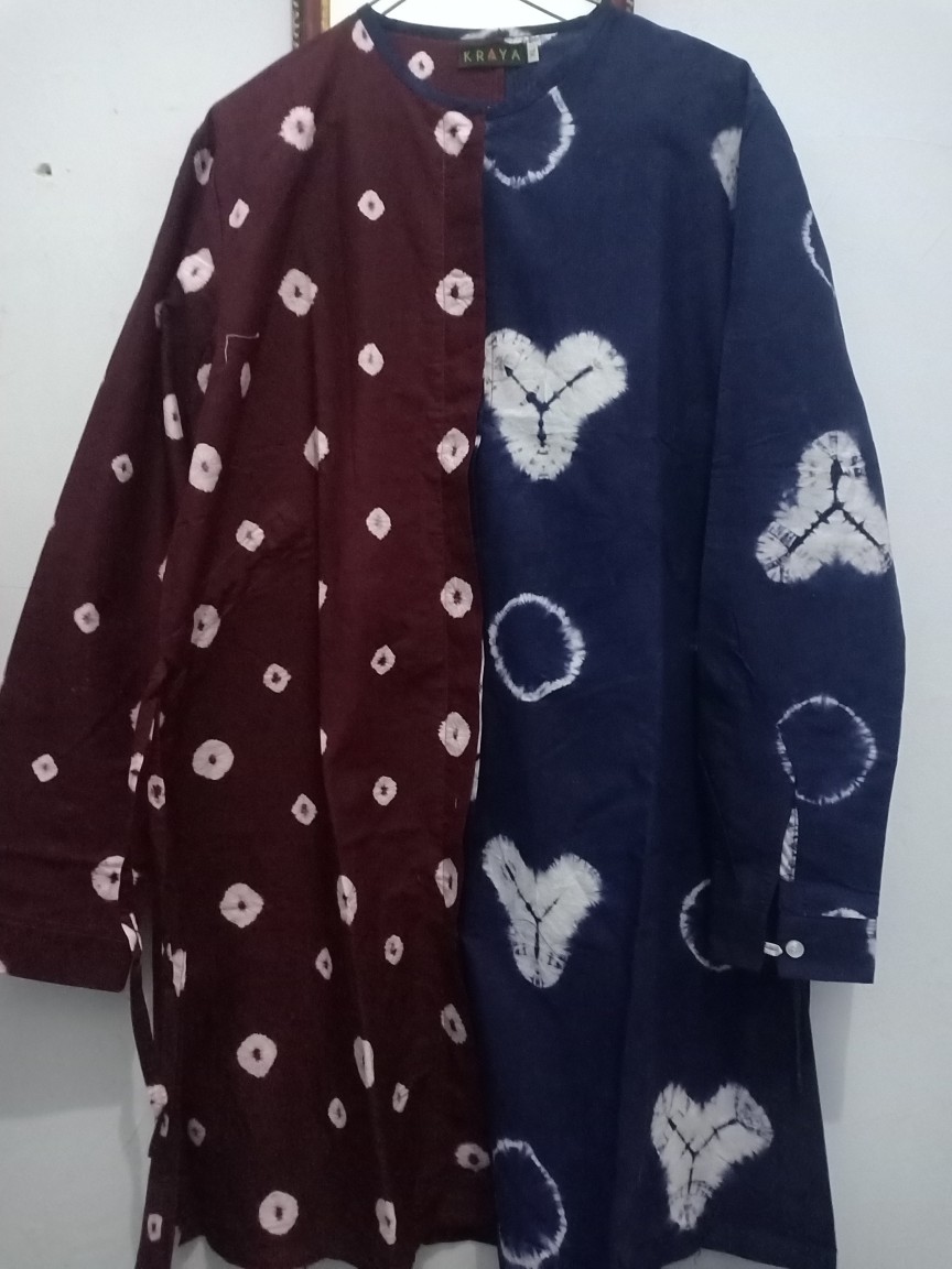 Ayunda Tunic Ayudia Tunik Shibori Baju Batik Wanita
