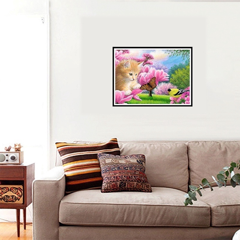 Download Diy Diamond Embroidery Painting 3d Cross Stitch Kit Animal Butterfly Cat Bird Pattern Arts Crafts Gift Shopee Indonesia