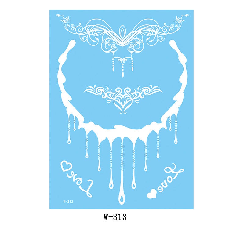 Hena Tatto White Henna Instant Tato Hena Instan Henna Tatto Pengantin Tattoo