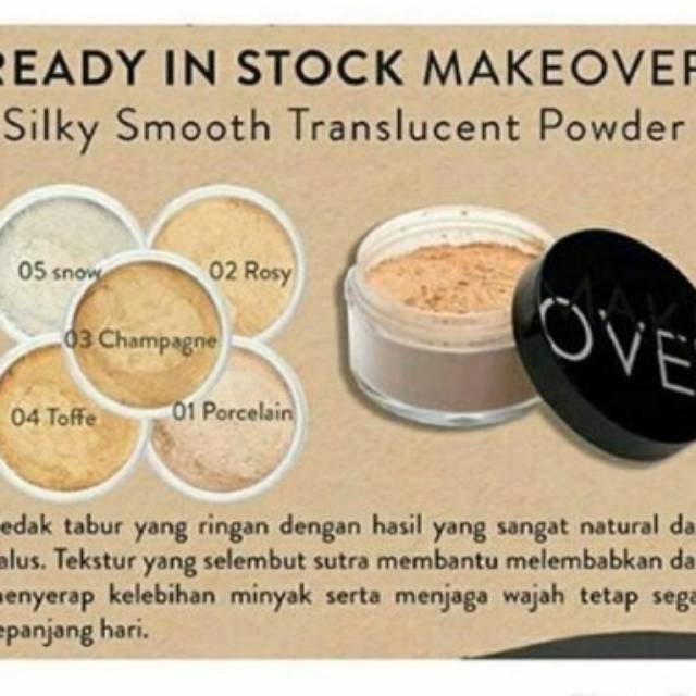 Make over bedak tabur share in jar 100% ori