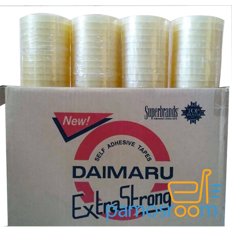 

Isolasi / Solatip Daimaru 12 mm x 72 Yard. 1/2 inch x 72 Yard Murahhhh