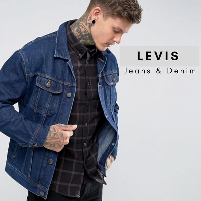 JAKET JEANS LEVIS PRIA BIOWASH KEREN ( PREMIUM QUALITY )
