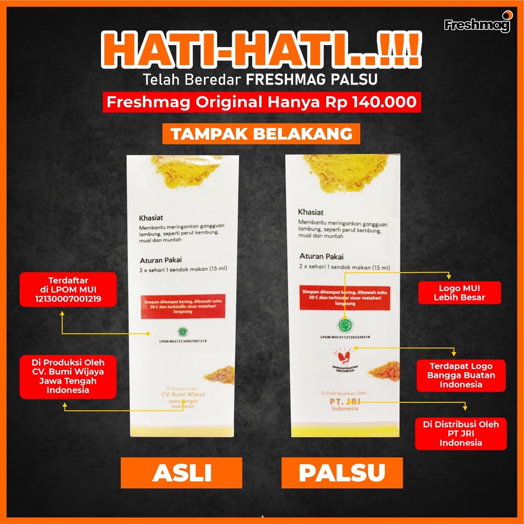 Paket Kronis 3 Botol Freshmag - Madu Herbal Alami Atasi Masalah Lambung Gerd Infeksi Lambung Magh Maag Kronis Penambah Nafsu Makan Jaminan Asli Distributor Freshmag Aman Terpercaya  BPOM HALAL Fresh Maag Presmag Zestmag