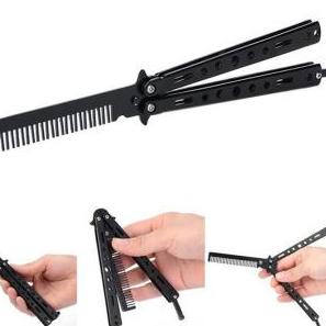 Today KNIFEZER FOLDING CS PISAU LATIHAN TUMPUL PISAU BUTTERFLY PISAU SISIR BUTTERFLY KNIFE 5.5 SALE/