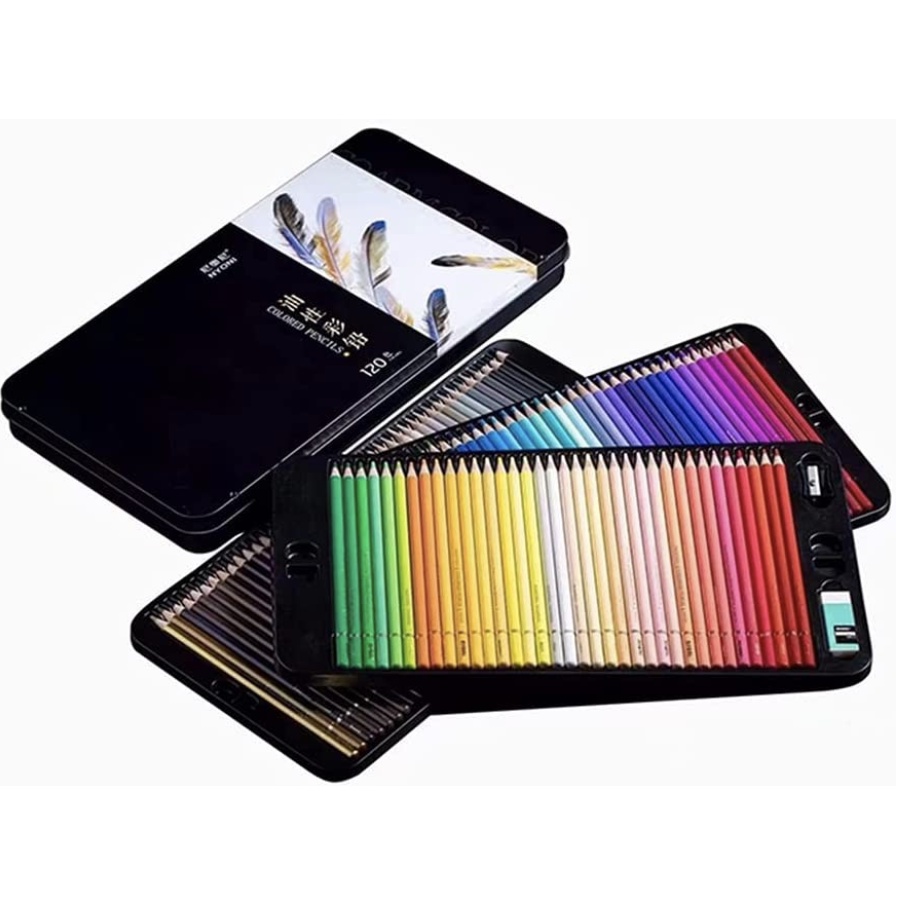 

NYONI Color Pencil 120 clr tin case coam color