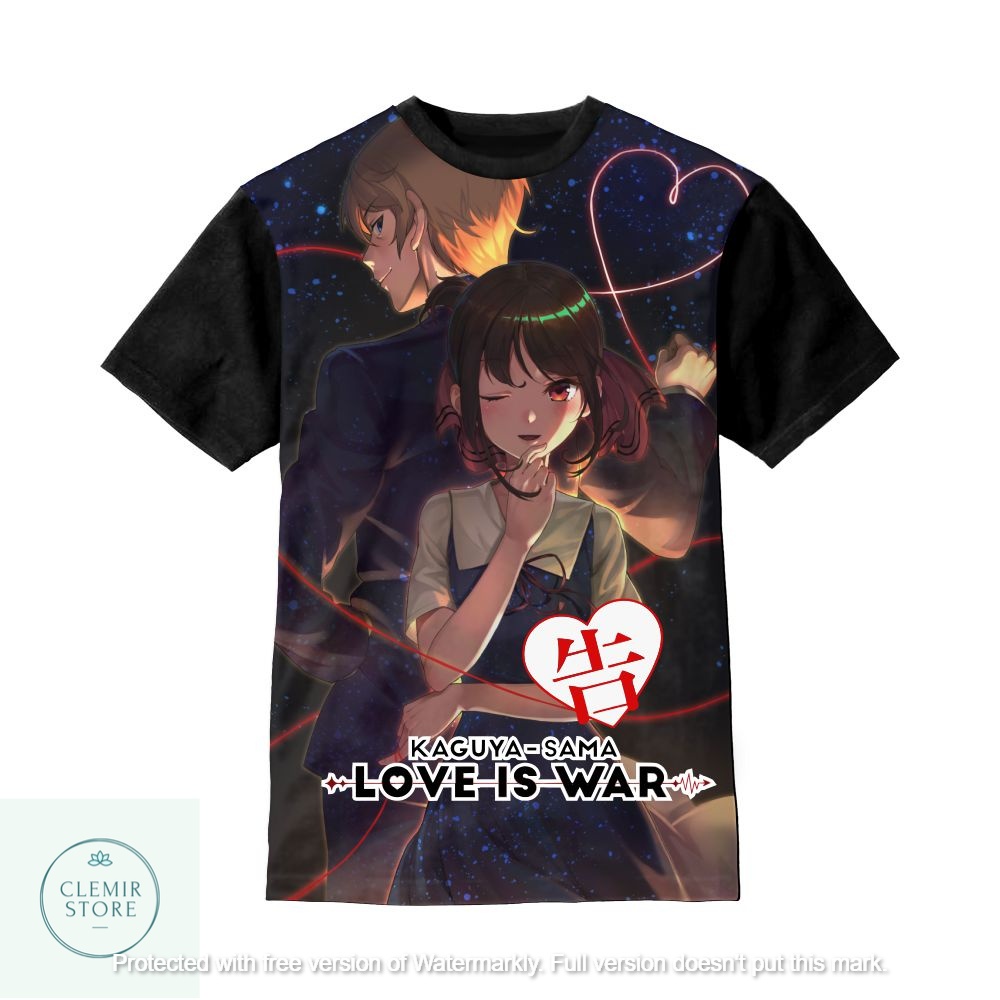 Kaos 3D Anak | Baju Sablon Printing Kaguya Shinomiya Kaguya Sama (Kaguya Sama Best) Love Is War Baju