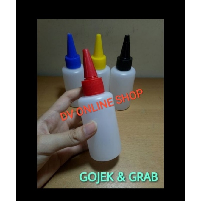 botol 100ml tutup lancip botol tinta kosong botol hdpe 100ml