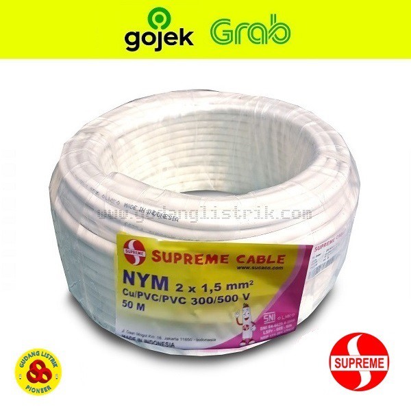 Supreme Kabel NYM 2X1.5mm 50 Meter / Kabel NYM 2 X 1.5mm @50m Supreme