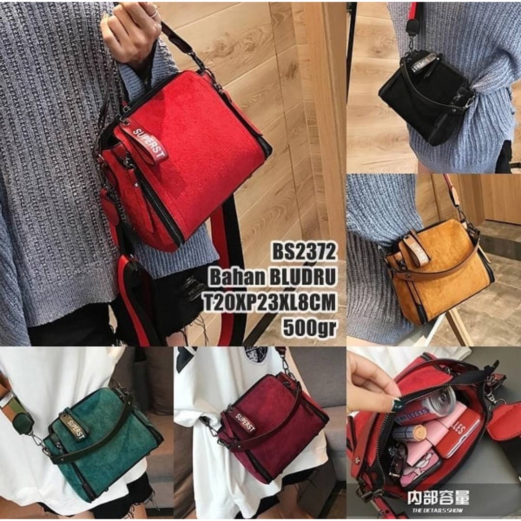 BS2372 Tas Model Perempuan Wanita Bagus Impor