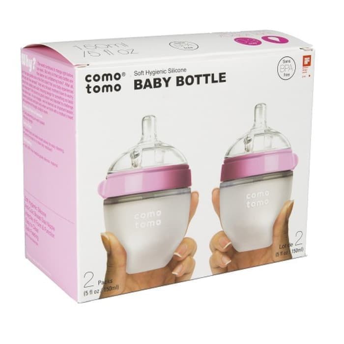 Comotomo Pink 150ml Twin Pack – Botol Susu Bayi