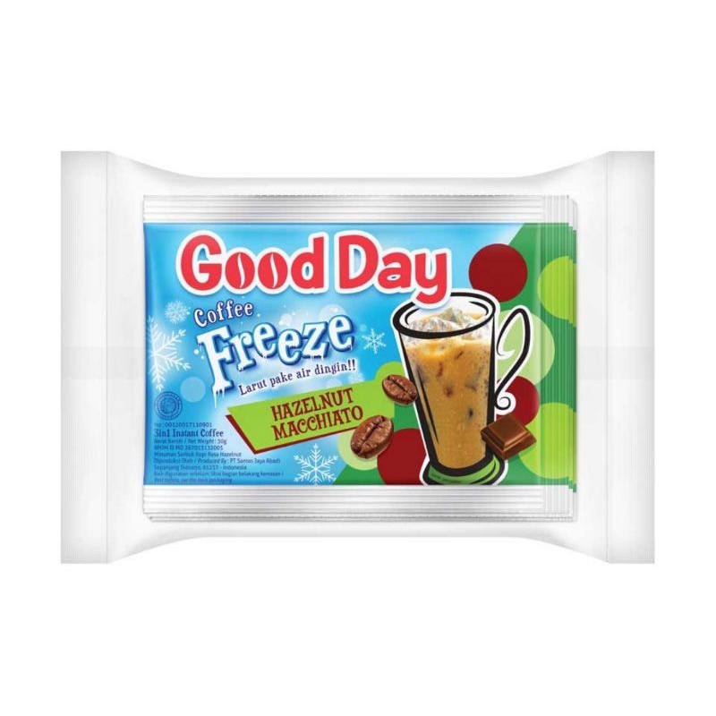 

Good Day Coffee Freeze Hazelnut Macchiato 5x30 g.
