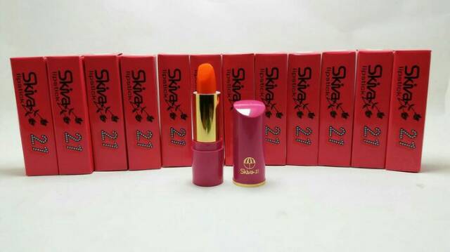 LIPSTICK SKIVA 21 SERI 500 BPOM LUSINAN (12 PCS )