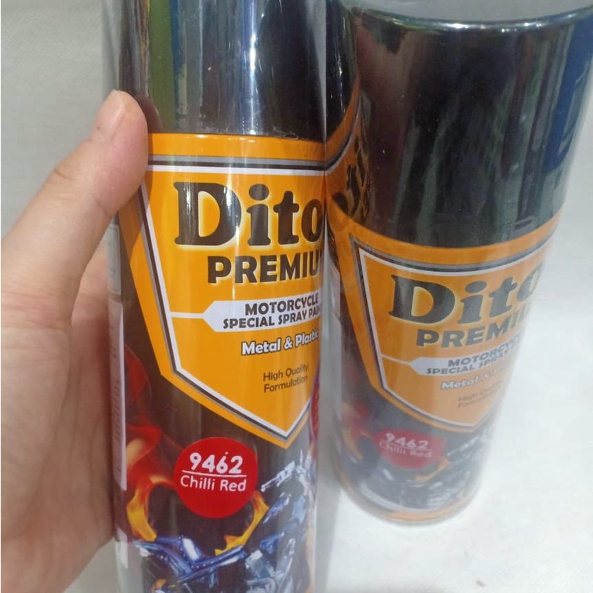 DITON Premium Pilok Pilox Cat Semprot - 9462 Chilli Red / Merah Cabe (400 cc / 400 ml)