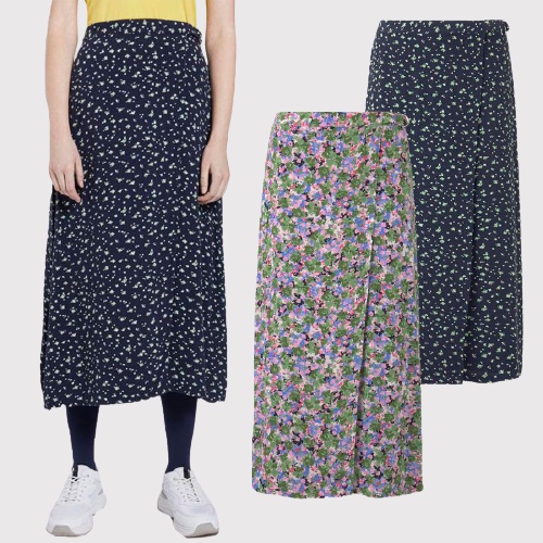 TOM TAILOR Rok Midi Wraplook Skirt