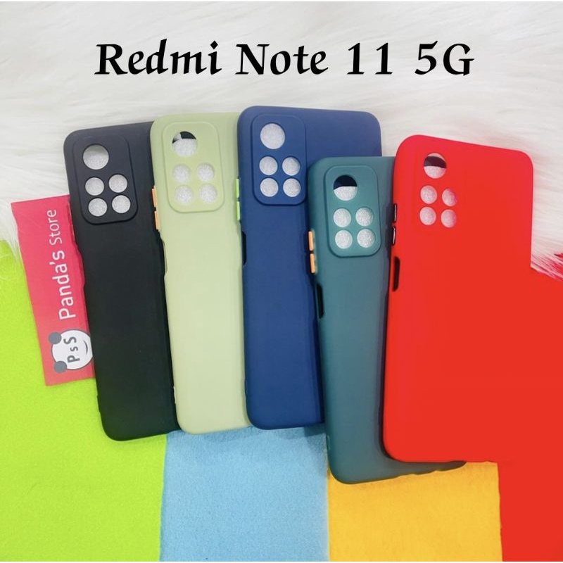 Case Redmi Note 11 5G Babycase + Pelindung Kamera, Makaron Full Color (PsS)